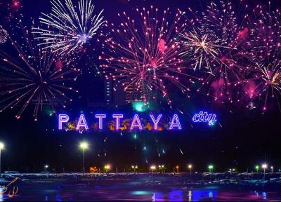 فستیوال جذاب و مهیج آتش بازی در پاتایا