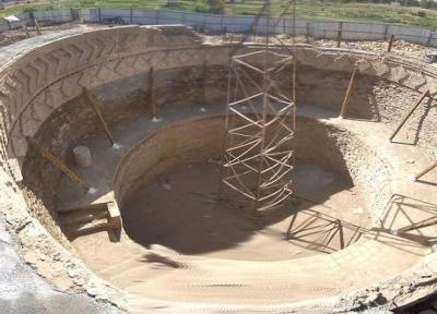 ادامه بازسازی بنای تاریخی یخدان میرفتاح همدان در راستای حفظ آثار تاریخی