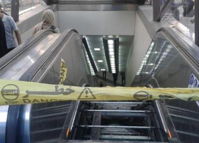 ماجرای حادثه دوباره پله برقی مترو؛ این بار ارم سبز