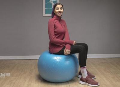 5 تمرین ورزشی با توپ بدن سازی Keep Fit برای تقویت عضلات شکم